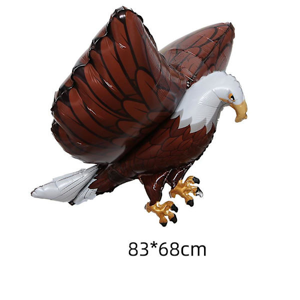 2 stk gigantisk oppblåsbar ørn-dyrfestdekorasjonsballong 33-tommers realistisk amerikansk flaggermus Eagle Blowup Eagle-ballong (inkludert pumpe)