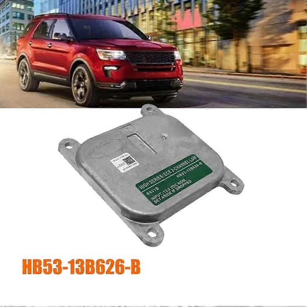 Bilfrontlysmodul Kontrollenhet HB53-13B626-B for Ford Explorer 2017-2019 LDM LED-lysdriver Xenon HID-ballast Silver