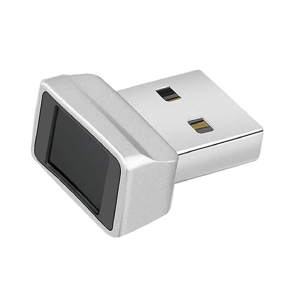 USB Windows-Hello Fingeraftrykslæser Anti-Spoofing Windows-System Sikkerhedsnøgle til bærbare computere Silver