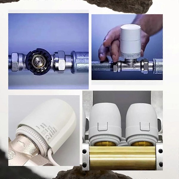 24 Volt Termisk aktuator til præcis varmestyring Gulvvarme NY js 2 wires