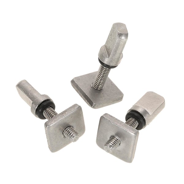 3 Surfboard Longboard Sliding Fin Screw & Fin Plate Replacement Kit för Stand Up Paddle Body Board