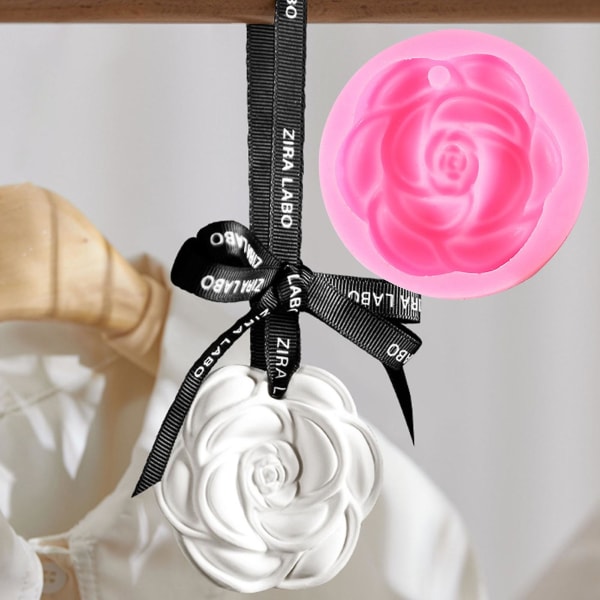 Kakeform Non-stick Matkvalitet DIY Enkel å rengjøre Camellia Rose Flower Silikonform Bakeverktøy Kjøkken Gadget Tianyuhe