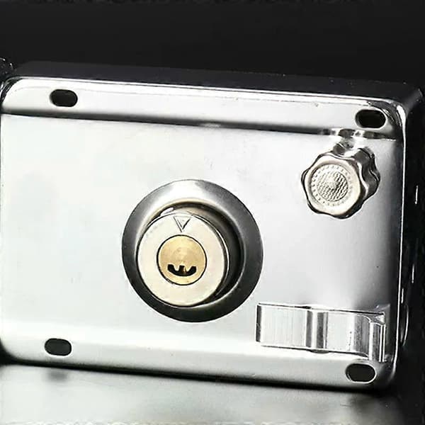 Smooth Lock Antik Hushåll Ytterdörr Hus Hänglås Låstillbehör Universell Kraftig Utrustning Med Nyckel Left Open