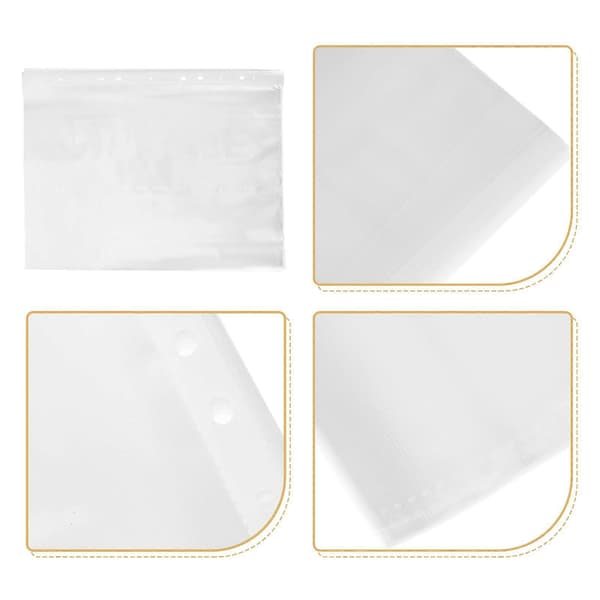 100 stk. løpsnummerposer, løpsnummerdisplaypose, klar løpsnummeroppbevaringsholder, løpsnummerbeholder 30.00X23.00X0.10CM Vit