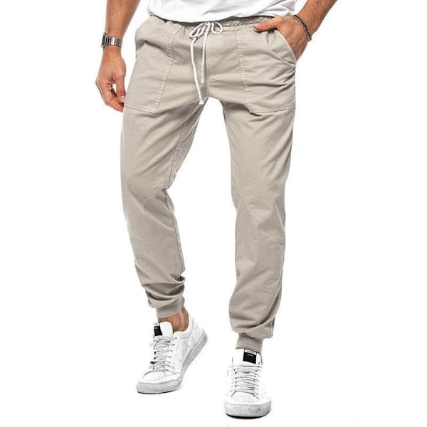 Herr Vår/Sommar Nya Artiklar Lotter för Semesteraktiviteter Långärmad Herrkläder Apricot XL