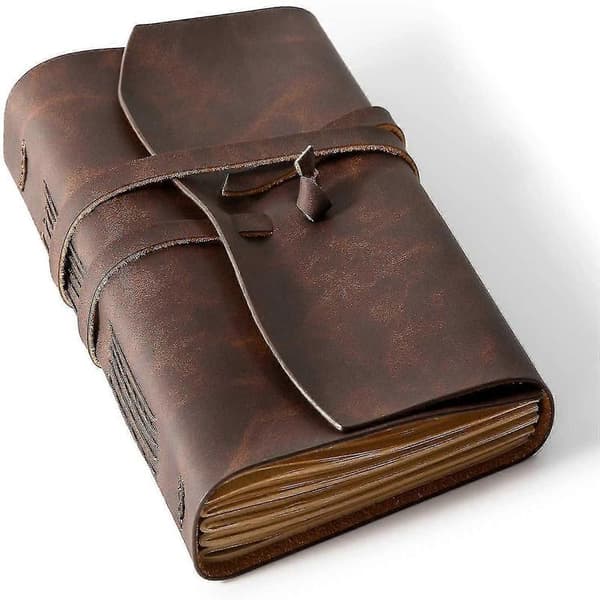 Lædernotesbog Læderindbundet Journal Til Mænd