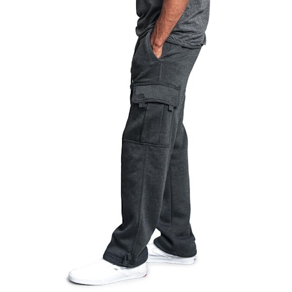 Nya Lediga Rak Overaller med Flera Fickor för Män Dark Gray M