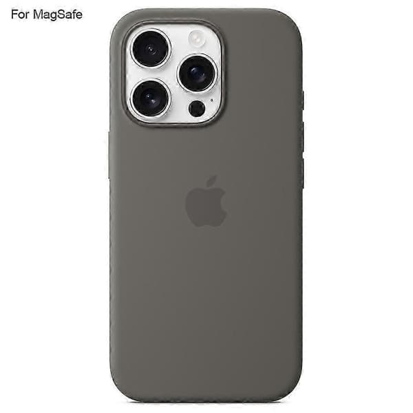 Etui til iPhone 16 Pro med MagSafe Flytende Silikon Telefon Bakdeksel med Induksjons Popover-funksjon-d8km_bs8z Grey