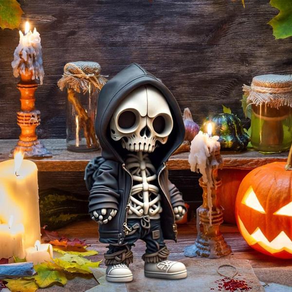 Luurankofiguurit, Kallokoristepatsas Muistomerkki Koti Dekor, Halloween Koristeet Keräily Goottilainen Kallolahjat