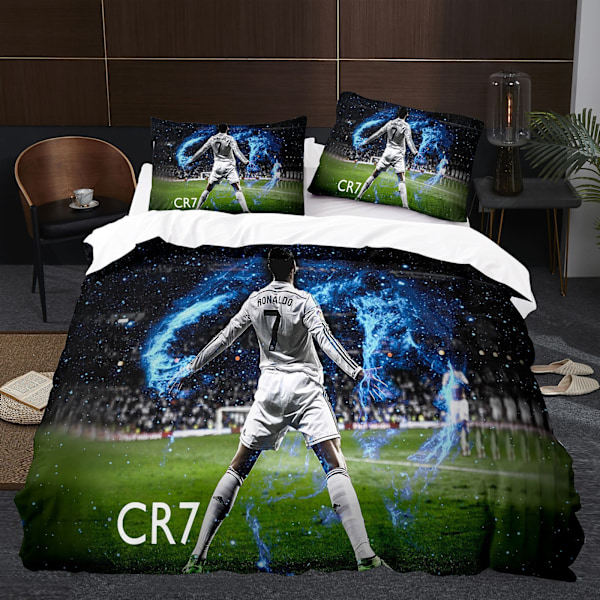 Player 3D Tredelt Sæt Taille Fodbold Serie C Ronaldo Dynebetræk Hjem Tekstil FT4 FT4 180*200
