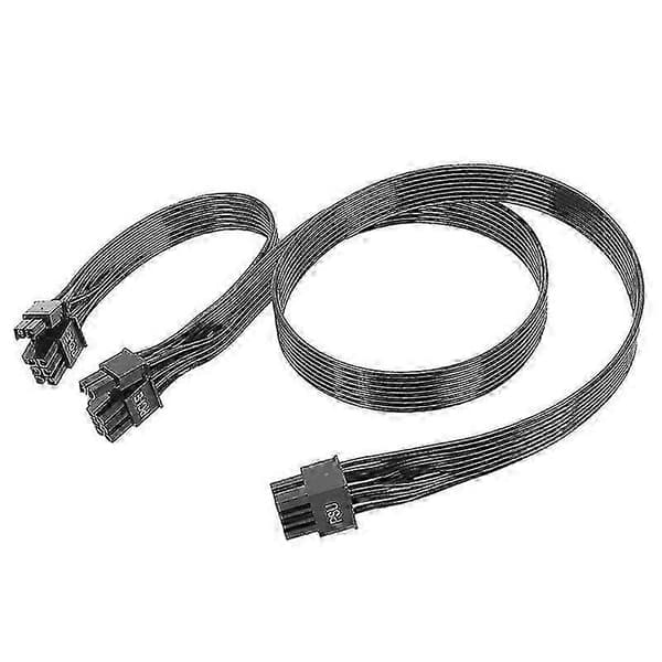 8-pin modulær kabel for Corsair PCIE GPU 8-pin til 6+2-pin strømforsyningskabel forlengelse Double head 75cm