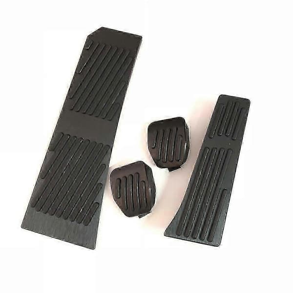 För Bmw Z4 E85 E86 E89 Aluminiumlegering Gas Bränsle Broms Fotstöd Pedalplatta Pad Till Biltillbehör Drill MT 4pcs Silver