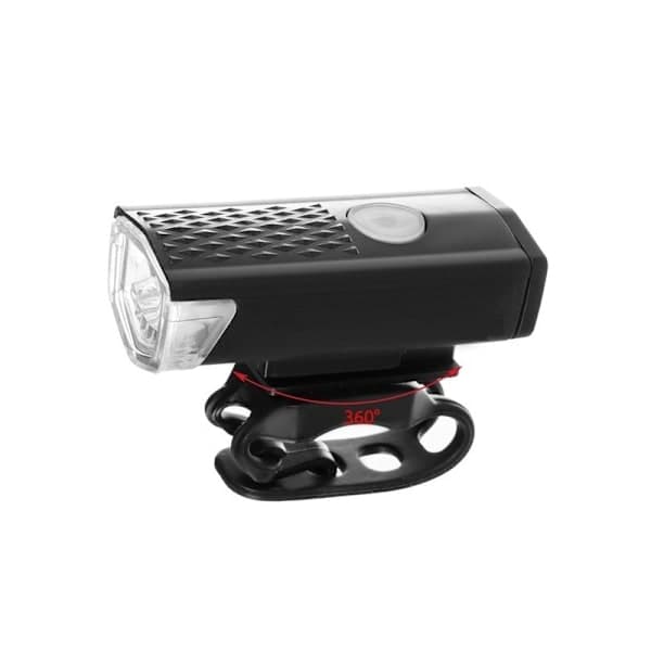 2-PACK USB Rechargeable Bicycle Light Front & Rear Black