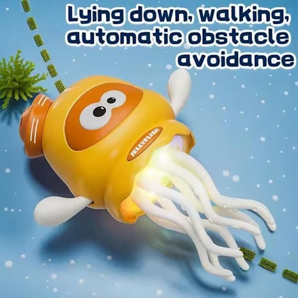 Dancing Octopus Decompression Toy, USB Charging Music Octopus Robot, Wiggling Luminous Buddy, Sound-Activated Movement