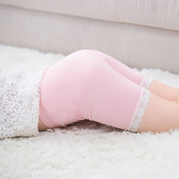 3-15 år flickor säkerhet under kjol shorts underkläder underbyxor Pink 3-4 Years