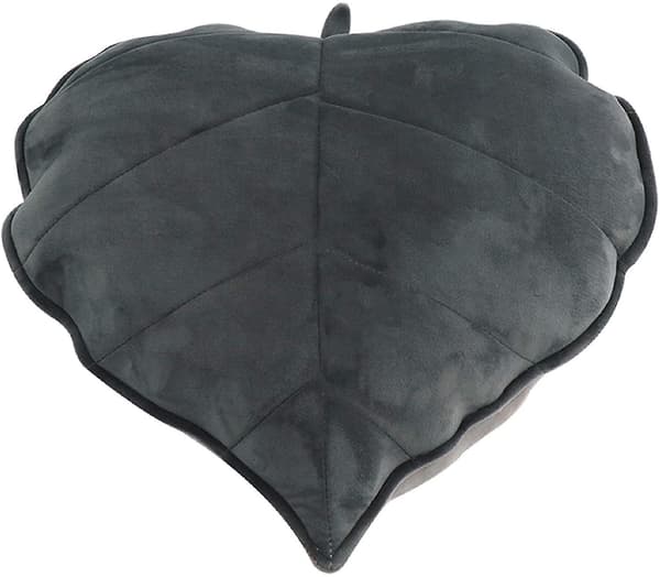 3D-löv Hushållssoffa Kudde Dekoration Dark Grey