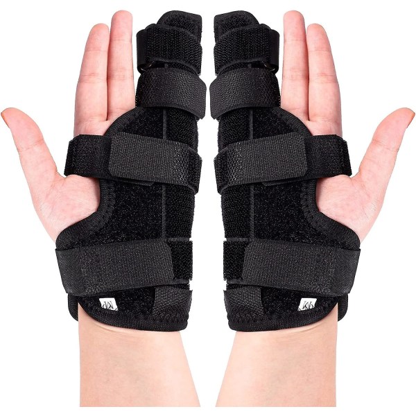 2 Pack Boxer Finger lasta pehmustettu tukituki Boxer murtuma lasta Metacarpal sormi lasta käsin tuki liipaisinsormelle