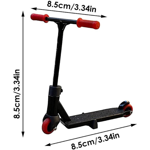 9-delt Skatepark Kit Fingerboard, Mini Finger Skateboard og Rampe