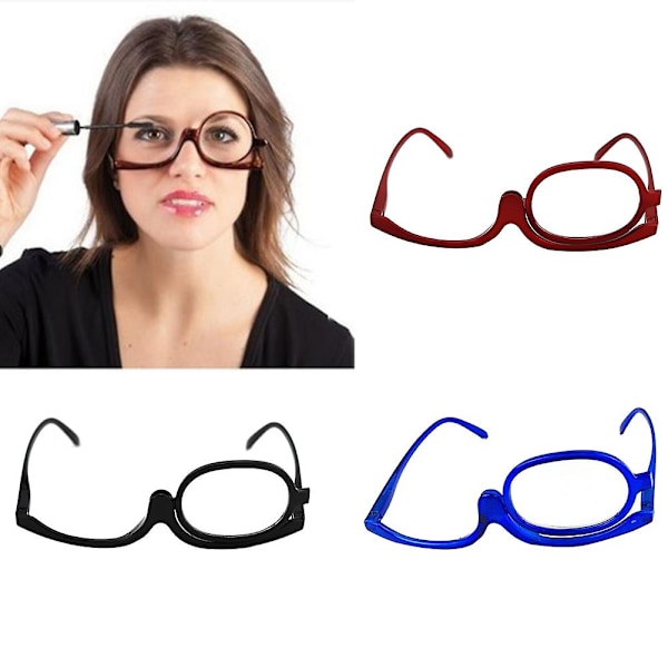Unisex 180 Graders Drejelig Foldbar Monokel Forstørrelsesglas Makeup Læsning Øje Qinhai 2.50 Dioptri 2.50 Diopter Blue
