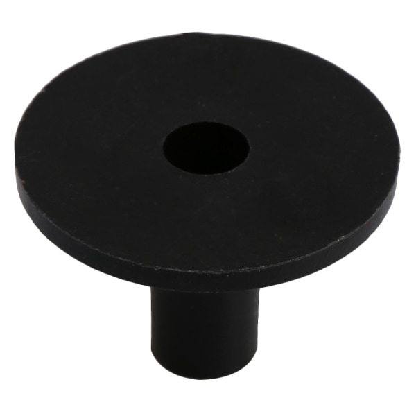 10 stykker sorte cymbalhylser i plast med flensbase for trommesett