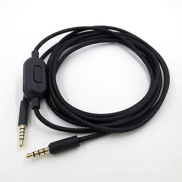 2M Erstatningskabel til Logitech G Pro Inline Mute G Pro X G433 G233 Lydkabel Black