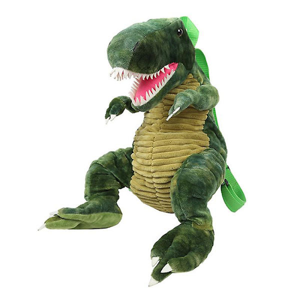 Förälder-barn 3D dinosaurie ryggsäck söt djur tecknad plysch ryggsäck dinosaurie väska för barn presenter Blue