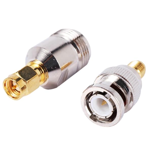 RF-adapterkit 20 typer SMA BNC N F UHF-stik til antenne og koaksialkabler gold  silver