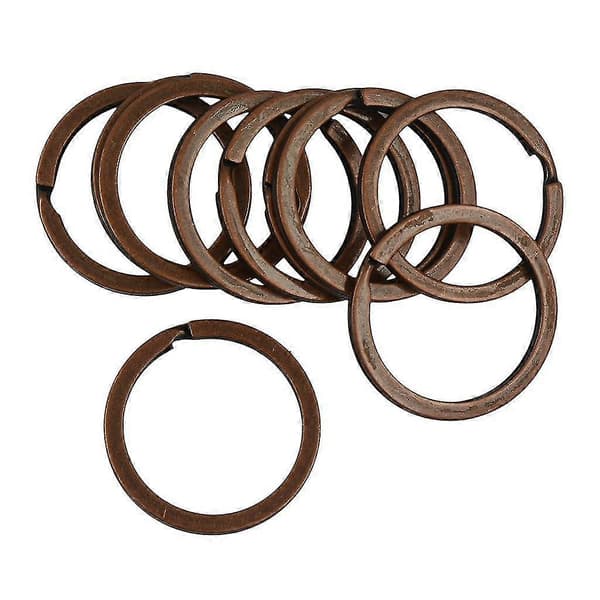 10 st nyckelringar 32 mm platta delade ringar hoppringar kopplingar hantverksfynd