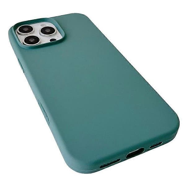 För iPhone 16 Pro Max Skal Silikon Stötsäkert Telefonskydd Green