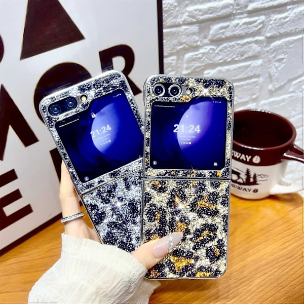 Glitter-etui for Samsung Galaxy Z Flip 6, Luksuriøs Bling-glitterende diamant støtsikker myk TPU beskyttende etui for Z Flip 6 Gold For Galaxy Z Flip 6