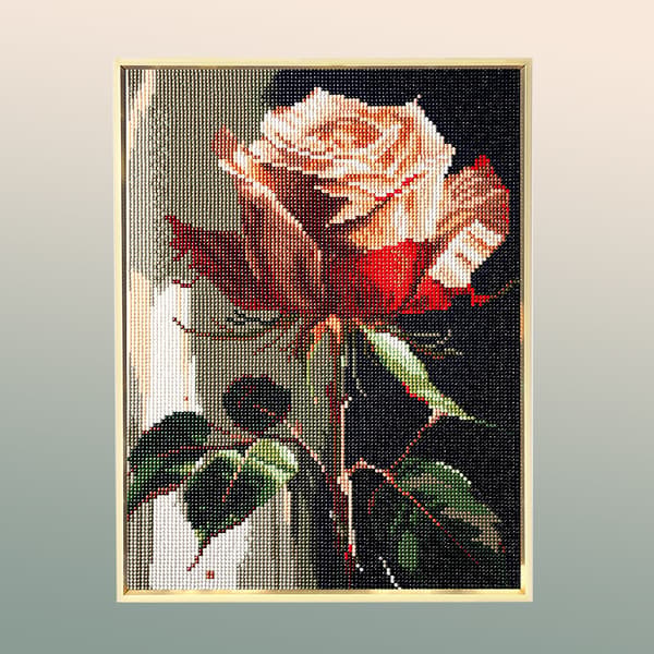 30x40 cm 5D DIY Fuld Diamant Maleri, Håndmalet Blomst