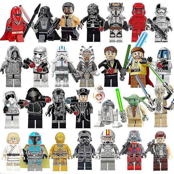 29 stk. Star Wars Minifigurer Actionfigurer Byggeklodser Børnelegetøj