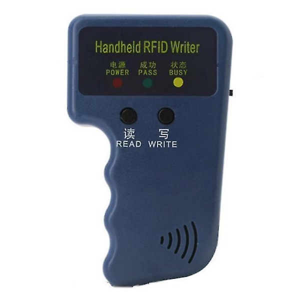 Rfid Duplikatorkortläsare 125khz Em4100 Videoprogrammeringsskrivare T5577 Repeterande torkskrivare 125k Handheld ID-nyckelring Card Reader