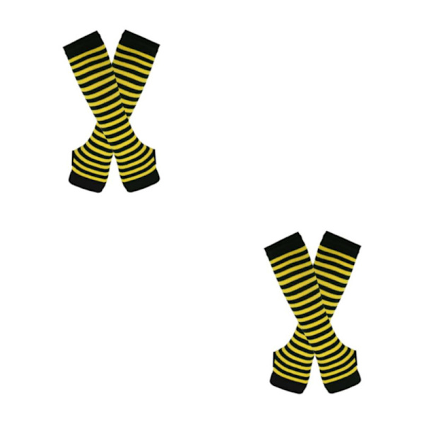 1/2/3/5 Polven yläpuoliset sukat paksuille reisille Helppokäyttöiset ja tekevät keltaisen ja mustan yellow and black 2Set