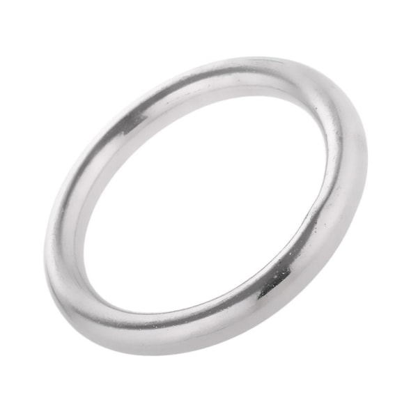 Marinebåd 304 rustfrit stål poleret glat svejset ring 8 x 70 mm