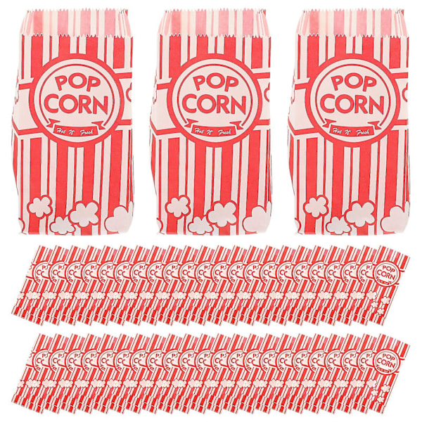 Slinx 100 stk Papir Popcorn Tasker Til Fest Bulk Popcorn Beholdere Til Filmaften Dekorationer Fest