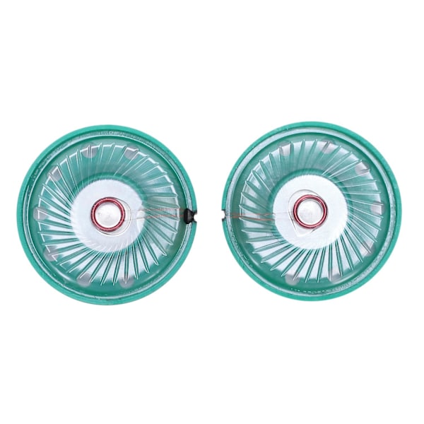36mm diameter aluminiumskall intern magnethøyttaler 16 Ohm 0,25w 2stk green