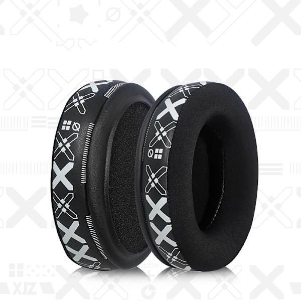 Replacement Ear Pads for HyperX Cloud 2 - Breathable Ice Silk Ear Cushions (White Print)
