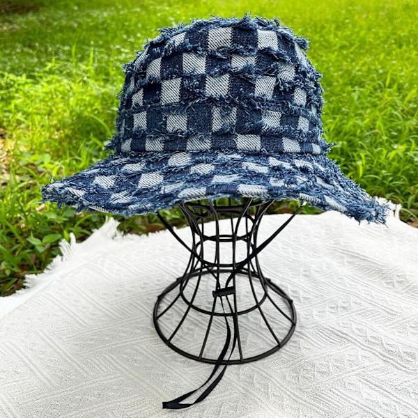 Fuzzy Bucket Hat för Kvinnor och Män - Luddig, Söt Bucket Hat för Vinter, Varm Plysch, Fiskehatt, Fluffig Sherpa, Rolig Hatt B-deep Blue