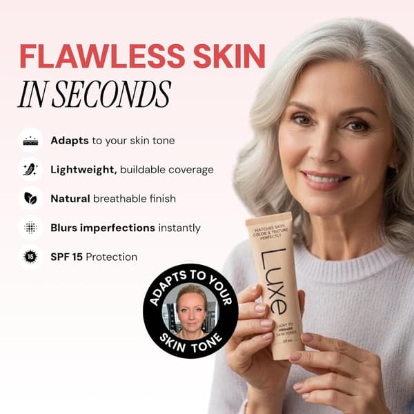 Luxury Research Color Changing Foundation Matches Skin Tone and Texture Perfectly 30ml Medium MEDIUM