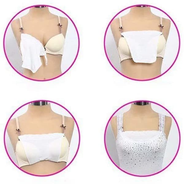 3 X Lady Lace Clip-on Mock Camisole Bra Insert Overlay Modesty Panel Vest