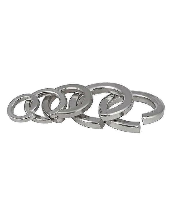 Metallbrickor A2 Delad fjäderlåsbricka Låsande elastisk packning M1.6 M2 M2.5 M3 M4 M5 M6 M8 M10 M12 GB93 (M3 100st)