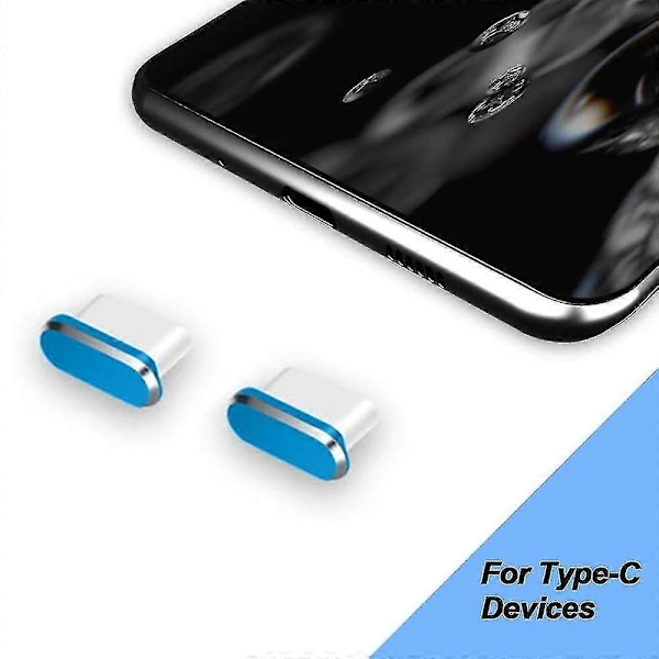 2 kpl Type-c Pölysuoja, USB C Portin Pölysuojatulpat, Pölytiivis Tulppa