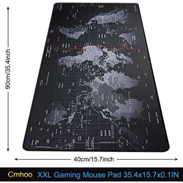 XXL Professionel Stor Musemåtte & Gaming Musemåtte (90 x 40 cm, kort)