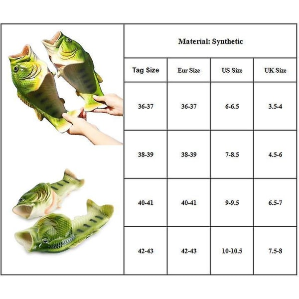 Kvinner Menn Funny Fish Strandsko Sommer Sandaler Tøfler Gaver 38-39