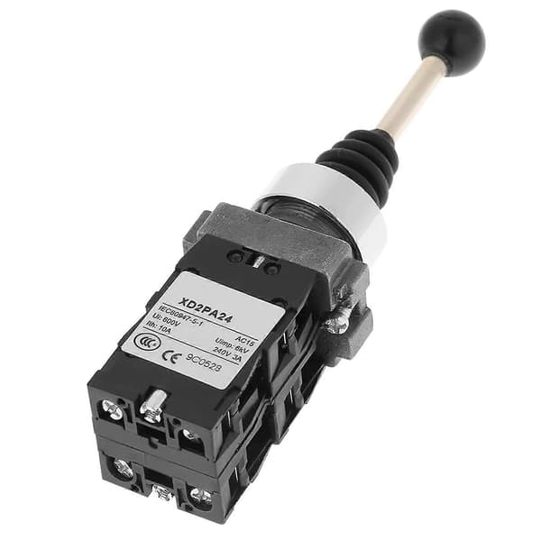 Fjeder Joystick Controller Switch 4 Position 10A 600V til Industrielt Kontrolpanel (Sort Plast Metal)