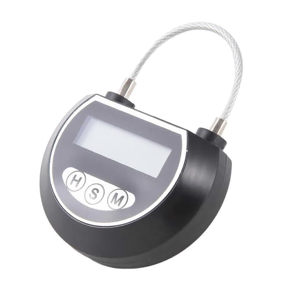 4X Elektronisk Tidslås Timer Lås Beholder Multifunktionel Tidslåsbeholder til Legetøj Sort Svart