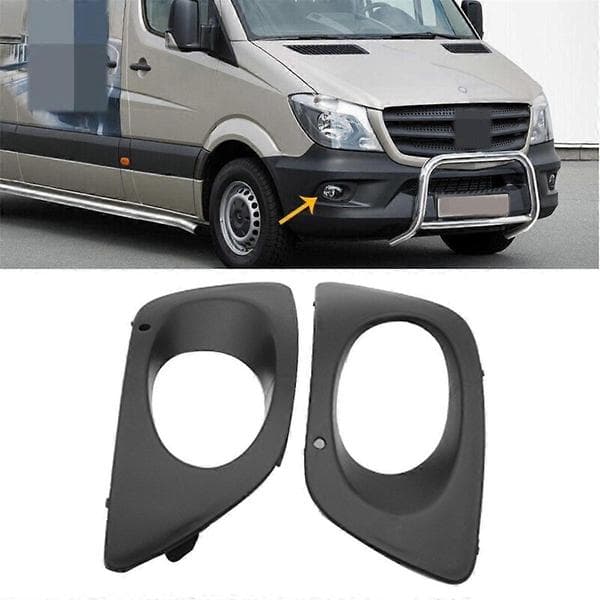 Bil Frontfanger Tåkelys Trim Ramme A90688503539B51 for Sprinter W906 2006-2016 Grill Tåkelys Co Black