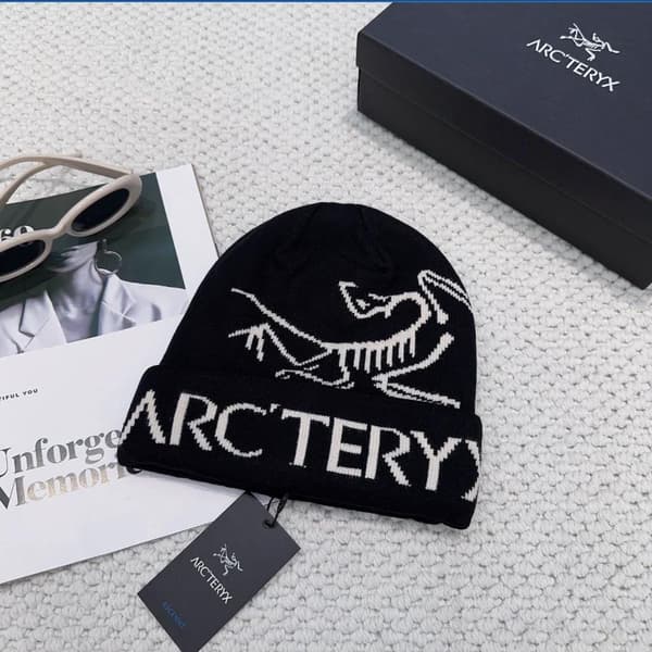 Arc'teryx Bird Word Toque Black Void Ullmössa Unisex Varm Vintermössa Black