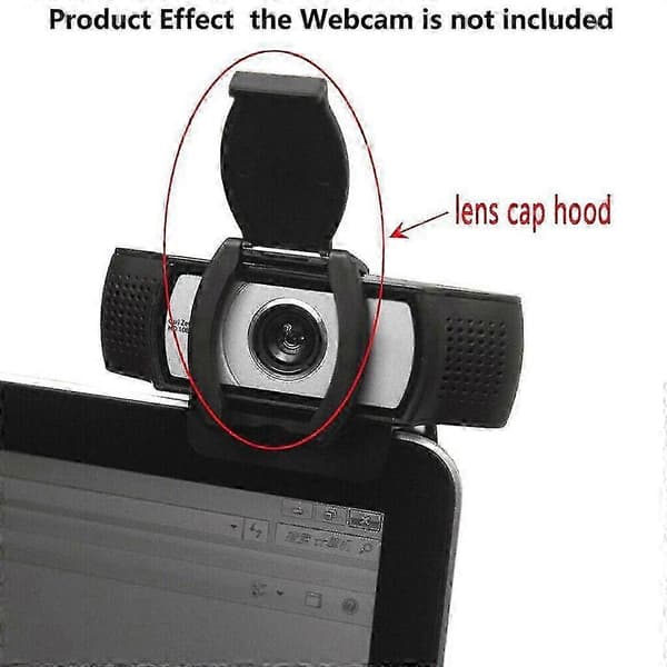 Personvernhette for Logitech C920 C930e C922 webkameraer Black